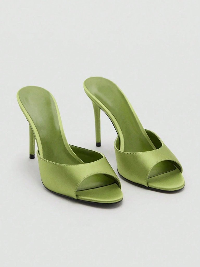 Green Contemporary Women's High Heel Sandal Shoes